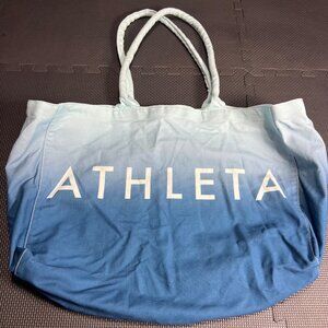 Athleta Gradient Blue Tote Bag With Double Handles - Lightweight & Spacious For